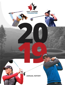 2019 Golf Canada Foundation Annual Report