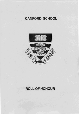 Canford School Roll of Honour