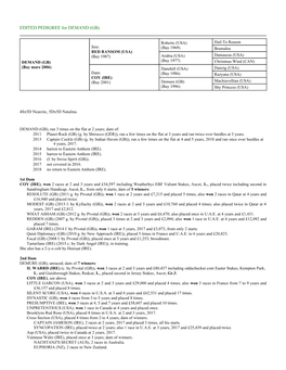 EDITED PEDIGREE for DEMAND (GB)