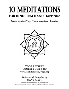 Yoga Retreat Course Book & Cd