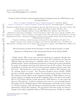 Predicted Yield of Transits of Known Radial Velocity Exoplanets from The