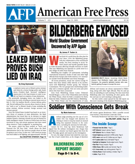 American Free Press – Bilderberg Exposed (Issue 21 – May 23, 2005)