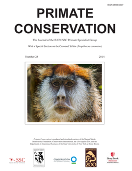 PRIMATE CONSERVATION the Journal of the IUCN SSC Primate Specialist Group