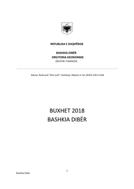 Buxhet 2018 Bashkia Dibër