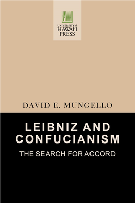 Leibniz and Confucianism the Search for Accord