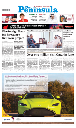 Over One Million Visit Qatar in June