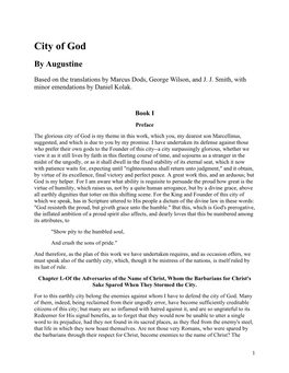 City of God by Augustine