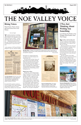 Noe Valley Voice August 2021