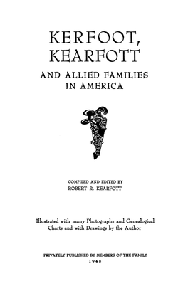 Kerfoot, Kearfott and Allied Families in America