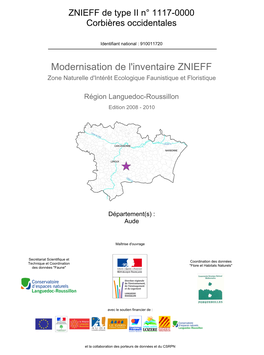 Fiche ZNIEFF Languedoc-Roussillon