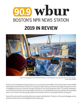 WBUR 2019 in Review