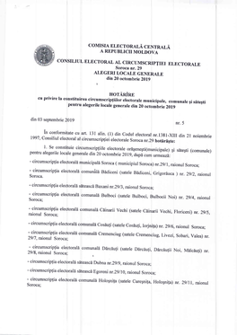 Page 1 1CA310) 10 COMISIA ELECTORALĂ CENTRALĂ A