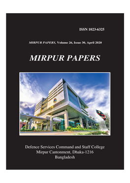 MIRPUR PAPERS, Volume 26, Issue 30, April 2020