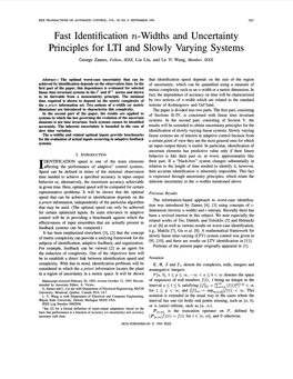 Widths and Uncertainty Principles for LTI and Slowly Varying Systems