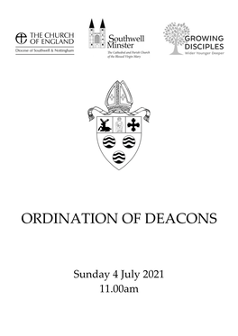 Ordination of Deacons