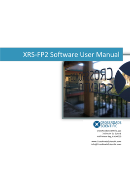 XRS-FP2 User Manual
