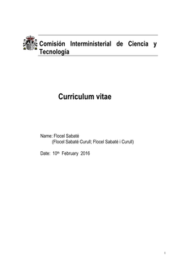 Curriculum Vitae