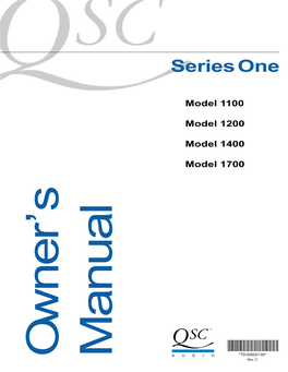 Series One Manual