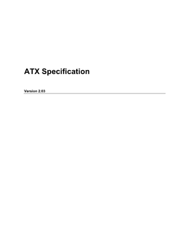 ATX Specification