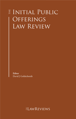 Initial Public Offerings Law Review