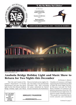 Anahulu Bridge Holiday Light and Music Show to Return for Two Nights This December by Roxana A