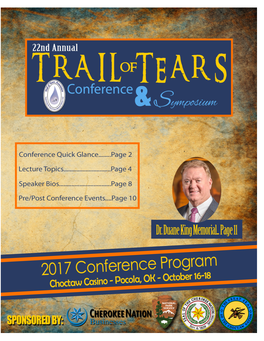 2017 Trail of Tears Conference & Symposium