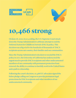 UC Advocacy Network DACA Pledge