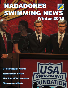 NADADORES SWIMMING NEWS Winter 2016