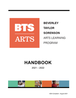 BTS Arts Handbook 2021-2022