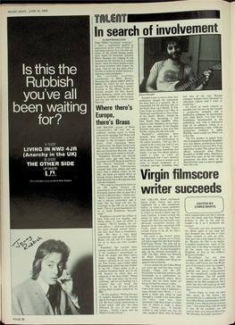 MUSIC WEEK, JUNE 10, 1978 Is This the Rubbish