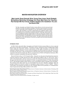 Maven Navigation Overview