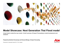 Model Showcase: Next Generation Thai Flood Model Unveil What’S Inside the New Model