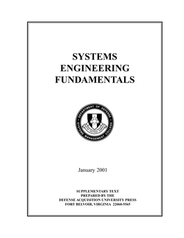 Systems Engineering Fundamentals