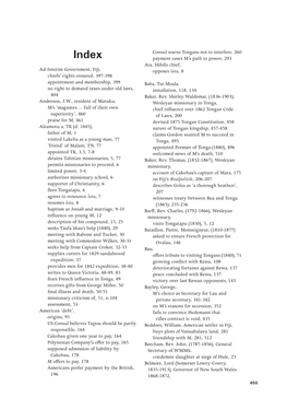 Ad-Interim Government, Fiji, Chiefs' Rights Ensured, 397-398 Appointment and Membership, 399 No Right to Demand Taxes Under Ol