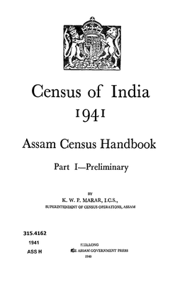 Preliminary, Part I, Assam