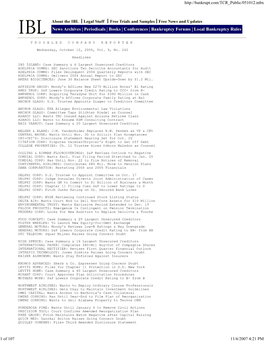 TCR 10-12-05 Recitation of Worldcom Doug Pick Withdrawal and Next Factors O'donnell Opposition