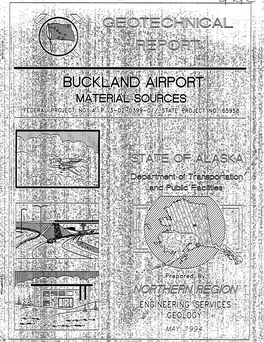 Geotechnical Report: Buckland Airport Material Sources