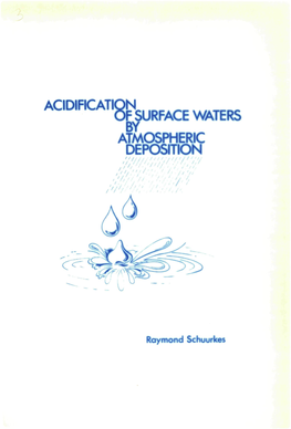 Acidification of Surface Waters by Atmospheric Deposition