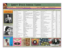 Garrett Stack's American Jukebox Originating on WMNR Fine Arts Radio