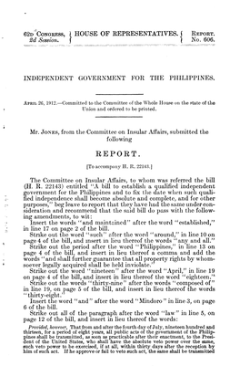 Independent Government for the Philippines