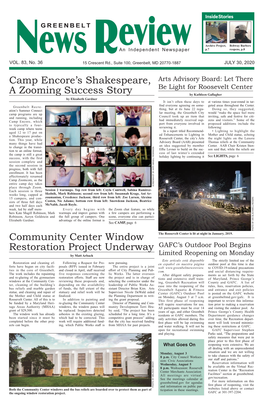 Camp Encore's Shakespeare, a Zooming Success Story Community