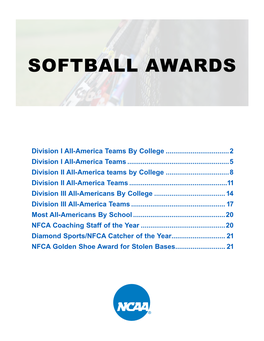 Softball Awards