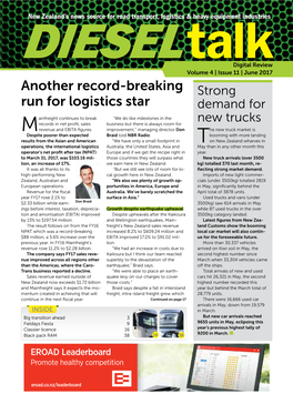 Another Record-Breaking Run for Logistics Star