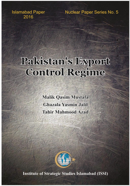 Pakistan's Export Control Regime