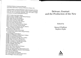 Deleuze, Guattari and the Production of The