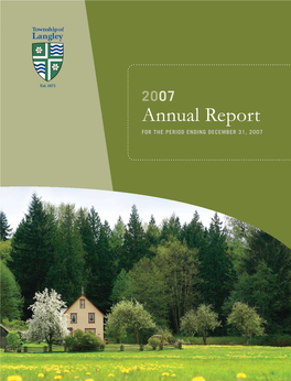 2007 Annual Report for the PERIOD ENDING DECEMBER 31, 2007