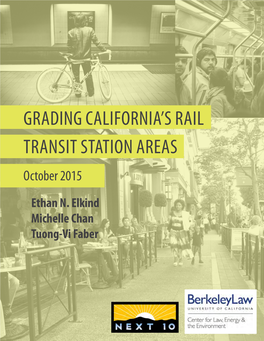GRADING CALIFORNIA's RAIL Transit Station Areas