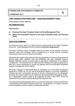 143 Planning and Sustainability Committee 13