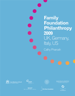Family Foundation Philanthropy 2009 UK, Germany, Italy, US