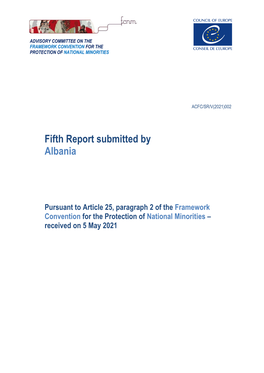 Fifth Report Submitted by Albania